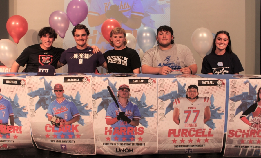 Six Kings Athletes Sign Letters of Intent at Spring Athletic Signing